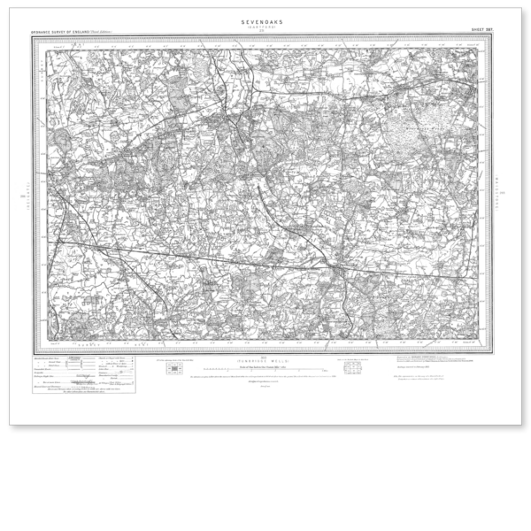 Ordnance Survey Sevenoaks 1896-1904
