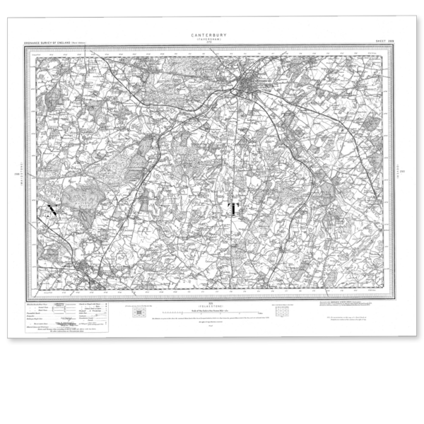 Ordnance Survey Canterbury 1896-1904