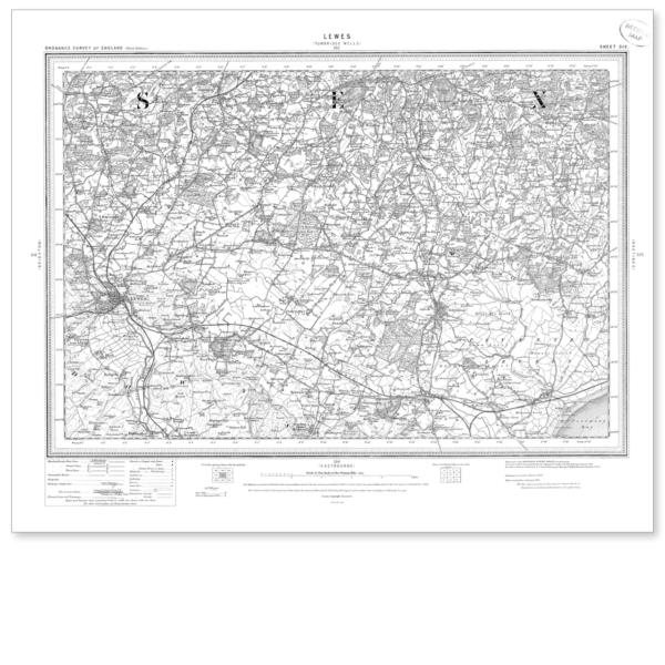 Ordnance Survey Lewes 1896-1904