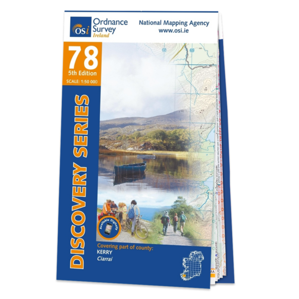 Ordnance Survey Ireland Map of County Kerry: OSI Discovery 78
