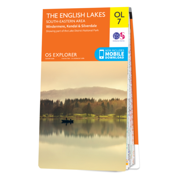 Ordnance Survey Map of The Lake District: South-eastern area