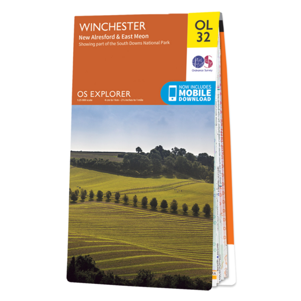 Ordnance Survey Map of Winchester
