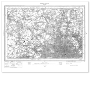 Ordnance Survey North London 1896-1904