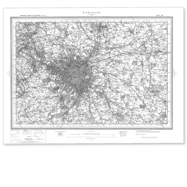 Ordnance Survey Birmingham 1896-1904