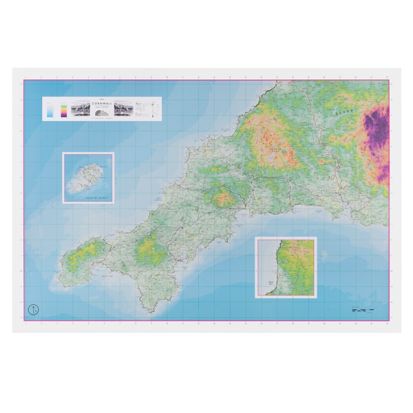 The Future Mapping Company Cornwall County Map