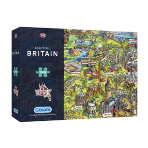 Gibsons Beautiful Britain Map 1000 Piece Jigsaw Puzzle