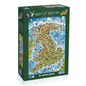 Gibsons Best of British Map 1000 Piece Jigsaw Puzzle