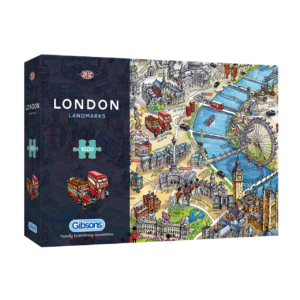 Gibsons London Landmarks Map 1000 Piece Jigsaw Puzzle