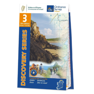 Ordnance Survey Ireland Map of Counties Derry and Donegal: OSI Discovery 03