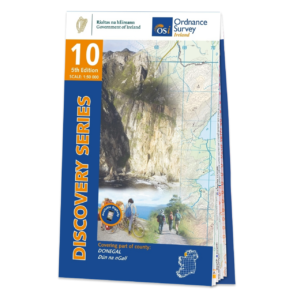 Ordnance Survey Ireland Map of County Donegal: OSI Discovery 10