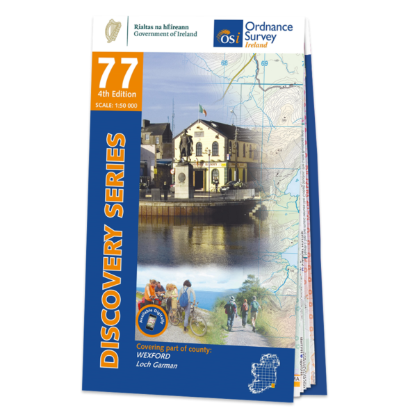 Ordnance Survey Ireland Map of County Wexford: OSI Discovery 77